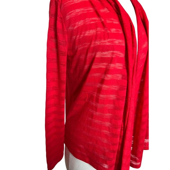 No boundaries red cardigan Tie front Heart lightweight Romantic Y2K - Picture 7 of 10